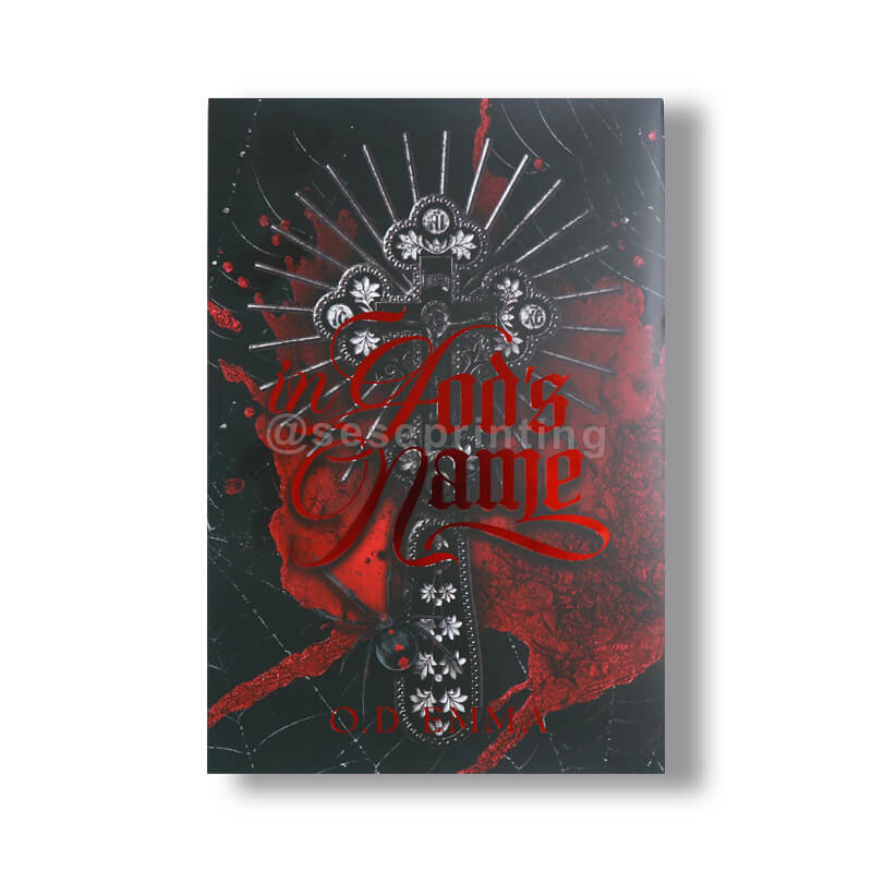 Special Edition Novel with Red Foil Print for the Cover, Custom Edges and Endpapers