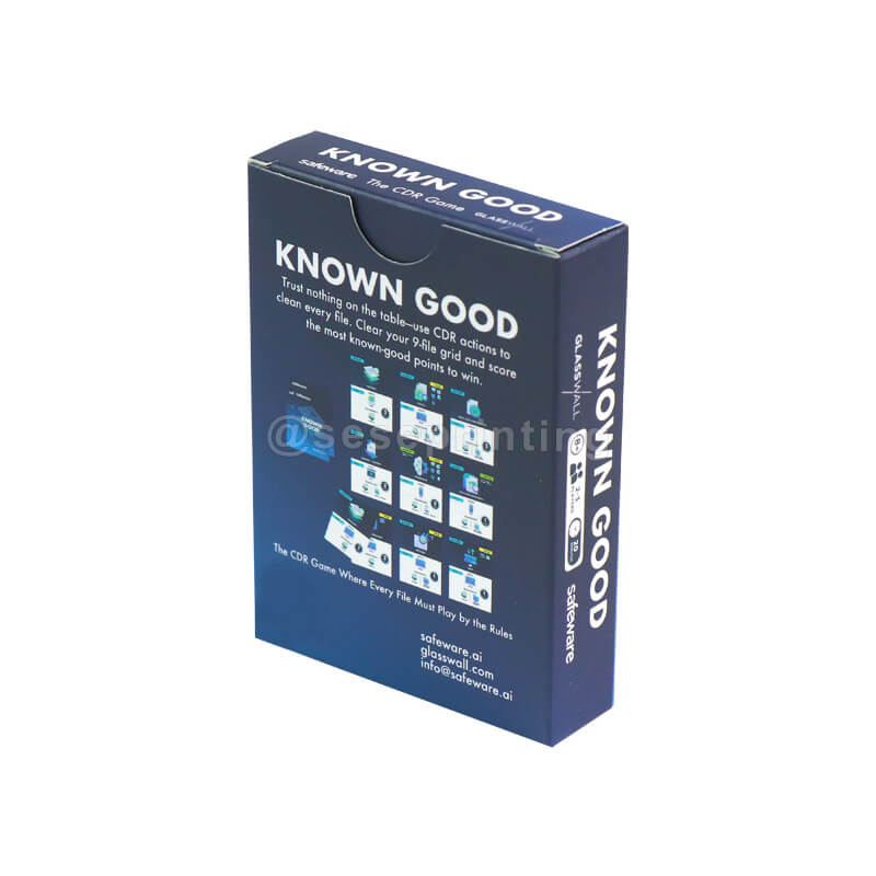 Eco Friendly Custom Educational Flash Card Game Printing with Tuck Packaging Box