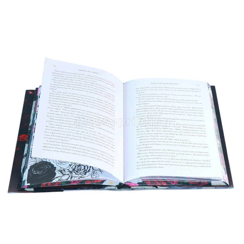 Printing 6x9 Hardcover Book with Sprayed Edges, Dust Jackets and Endsheets