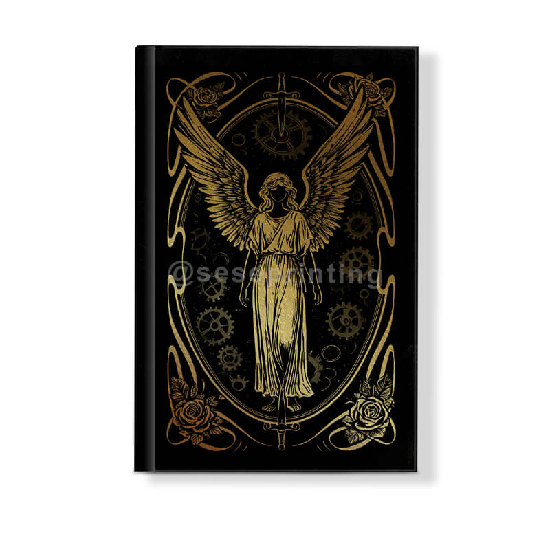 Custom Luxury Book Cover Finishing with Gold Foil and Hardcovers Printed Foiled Edges