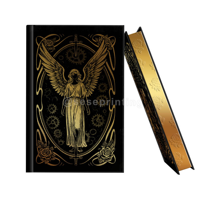 Custom Luxury Book Cover Finishing with Gold Foil and Hardcovers Printed Foiled Edges