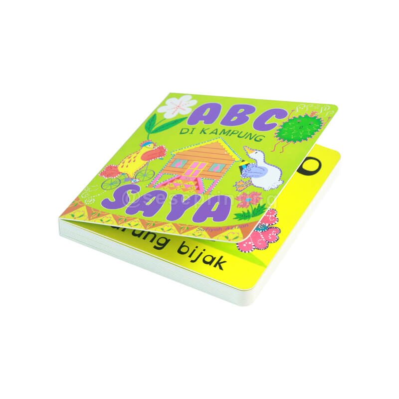 High Quality Full Color ABC Alphabet Learning Board Books for Kids Children