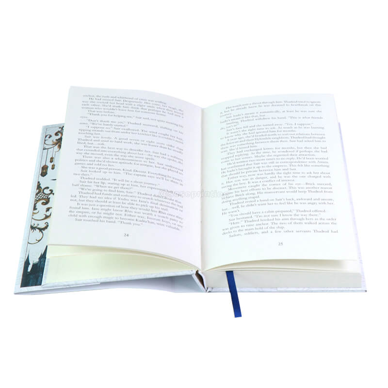 Self-Publishing Book Printing Hardcover Black and White Printing Hardback Novel
