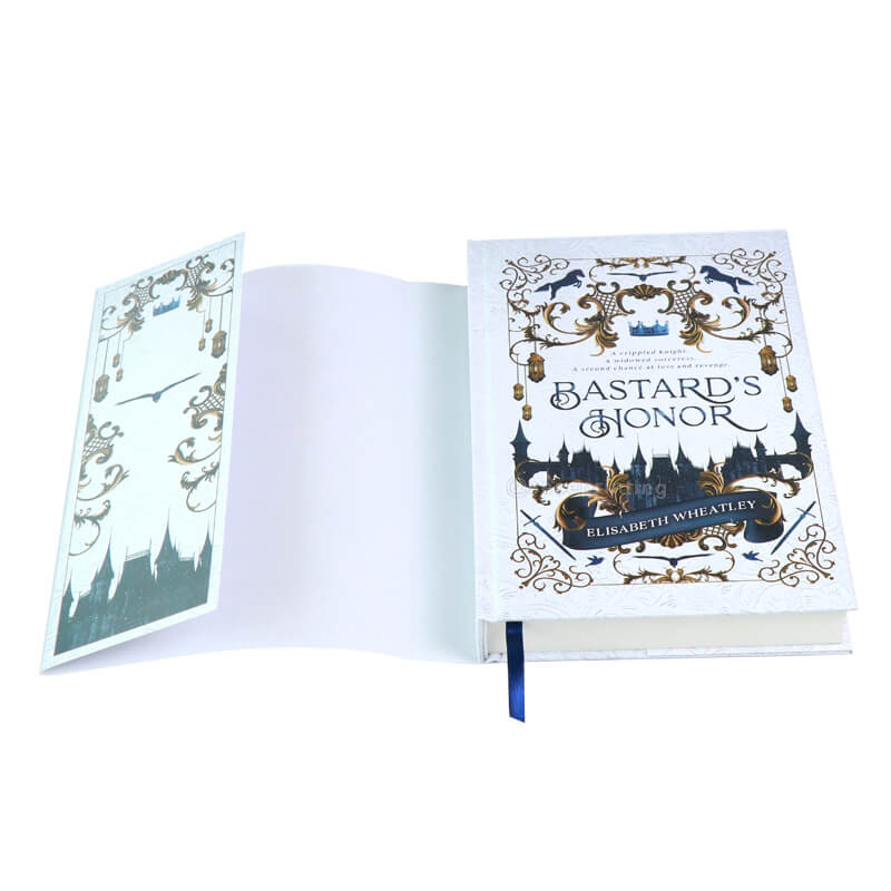 Self-Publishing Book Printing Hardcover Black and White Printing Hardback Novel