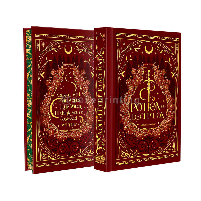Print Special Edition Novels with Patterned Sprayed Edges, Foil Covers