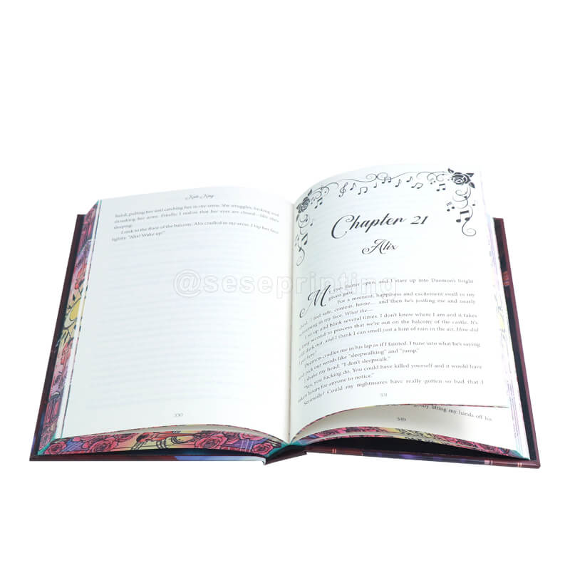 Special Edition Romance Book Printed with Foiled Hardcovers, Sprayed Edges, Endpapers