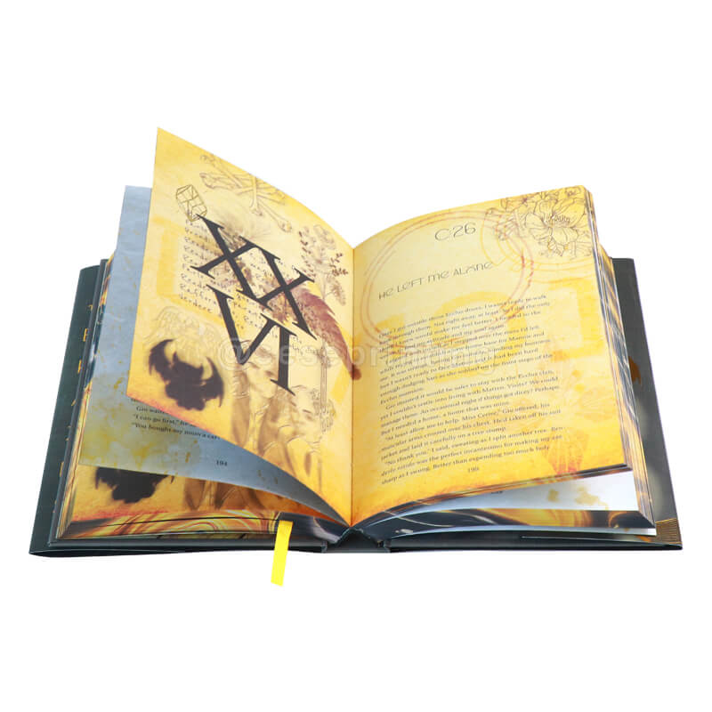 Creating Book with Double-Sided Dust Jackets, Hardcover with Foiling, Bookmark Ribbon, Stenciled Edges