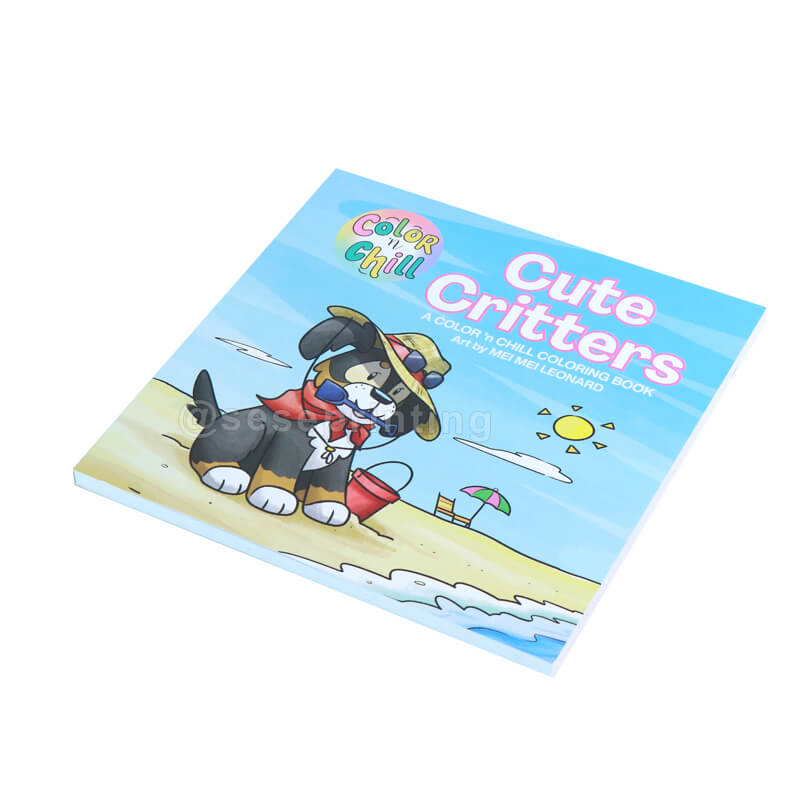 Customized Soft Cover Drawing Book Printing Paperback Activity Coloring Book for Children