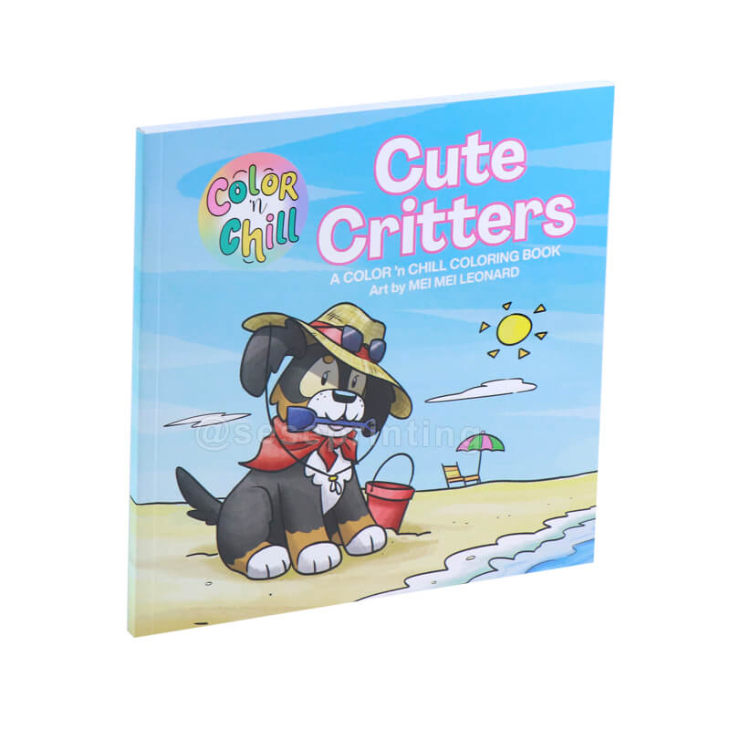 Customized Soft Cover Drawing Book Printing Paperback Activity Coloring Book for Children