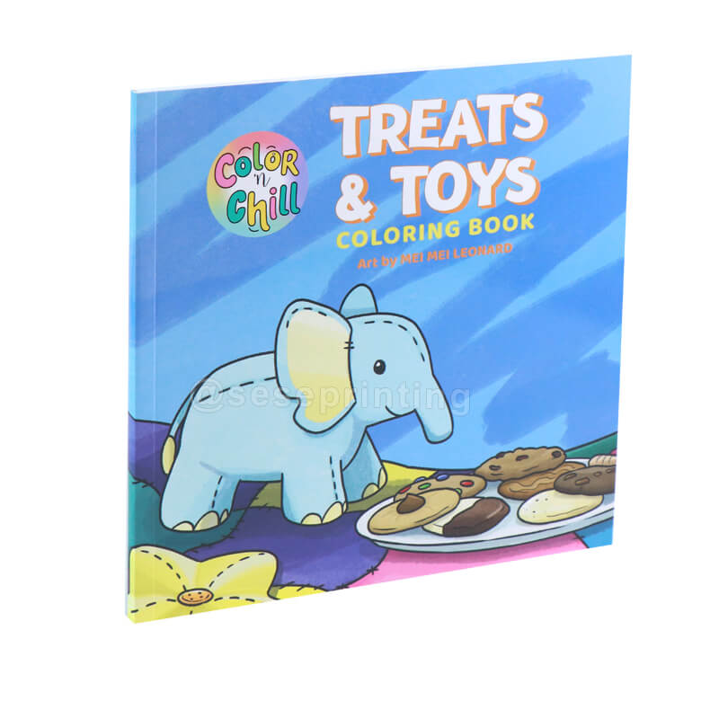 Activity Colouring Books for Kids Custom Printing Paperback Coloring Drawing Book