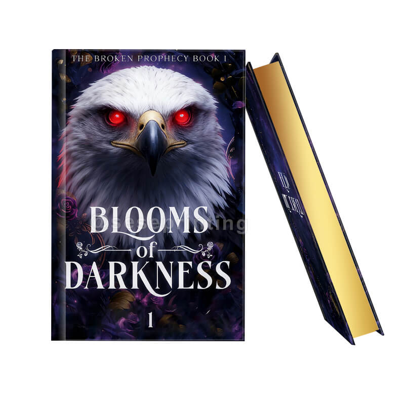 Hardcover Book with Foil Stamp on the Front Cover, As Well as Gold Foiled Sprayed Edges