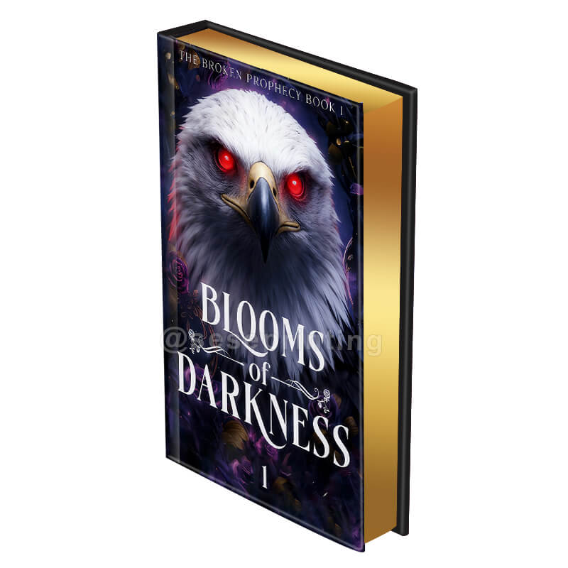 Hardcover Book with Foil Stamp on the Front Cover, As Well as Gold Foiled Sprayed Edges