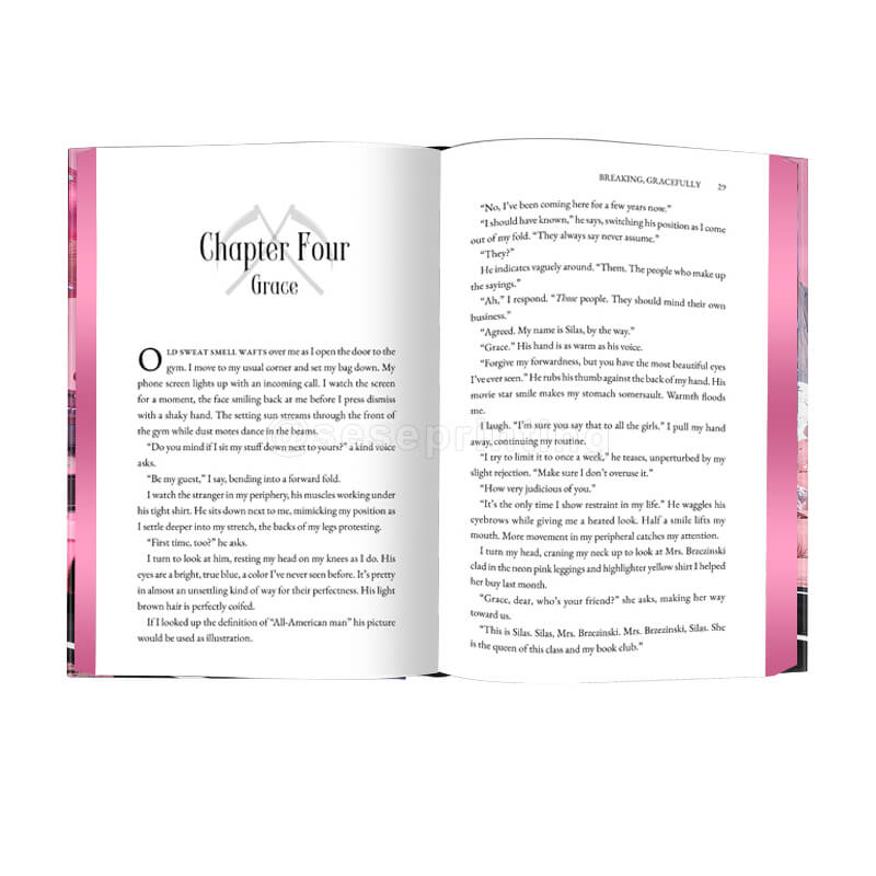 Hardcover Fiction Novels with Foil on Cover and Custom Sprayed-On Edges