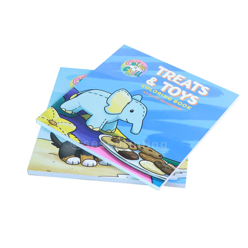 Children Coloring Books Printing Custom Paperback Kids Cartoon Drawing Book Printing