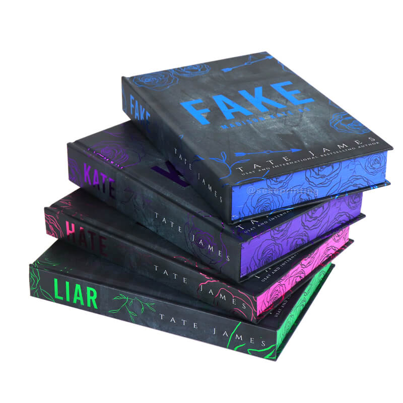 A Series of 4 Books with Foil Stamping on Hardcover, and Sprayed Edges