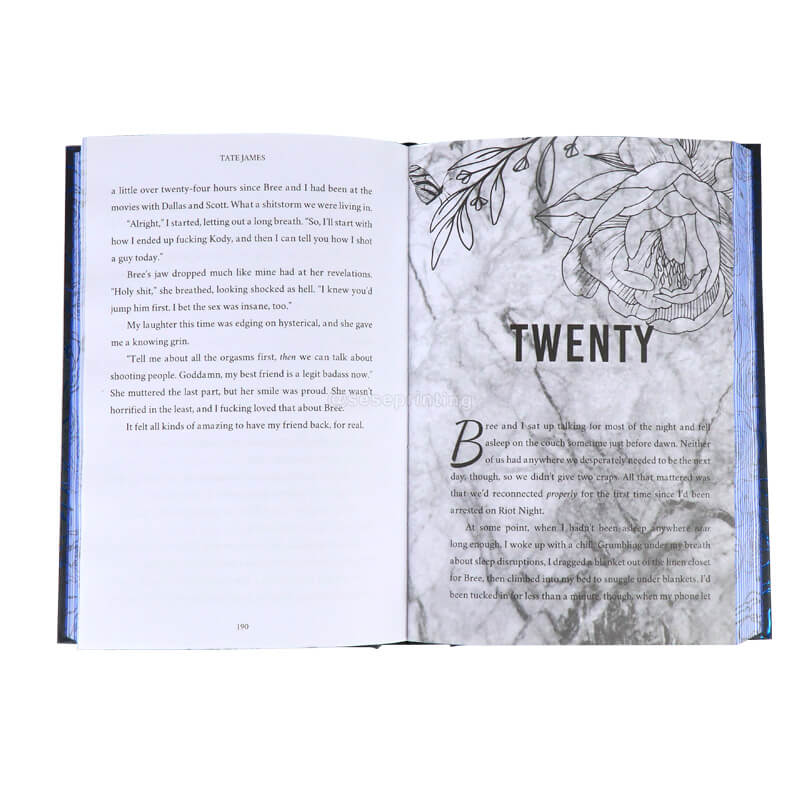 A Series of 4 Books with Foil Stamping on Hardcover, and Sprayed Edges