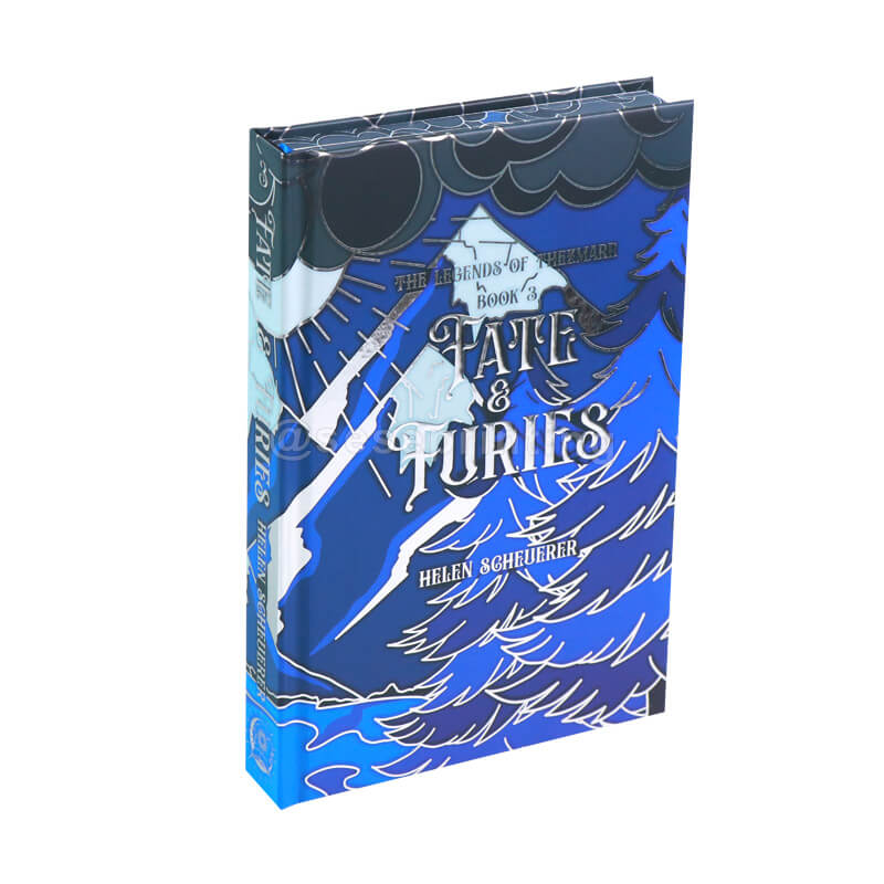 Special Edition Books Printed Hardcover with Silver Embossing, Bookmark Ribbon, Stenciled Edges