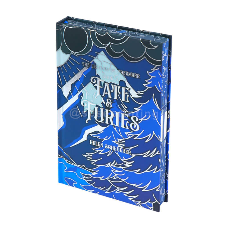 Special Edition Books Printed Hardcover with Silver Embossing, Bookmark Ribbon, Stenciled Edges