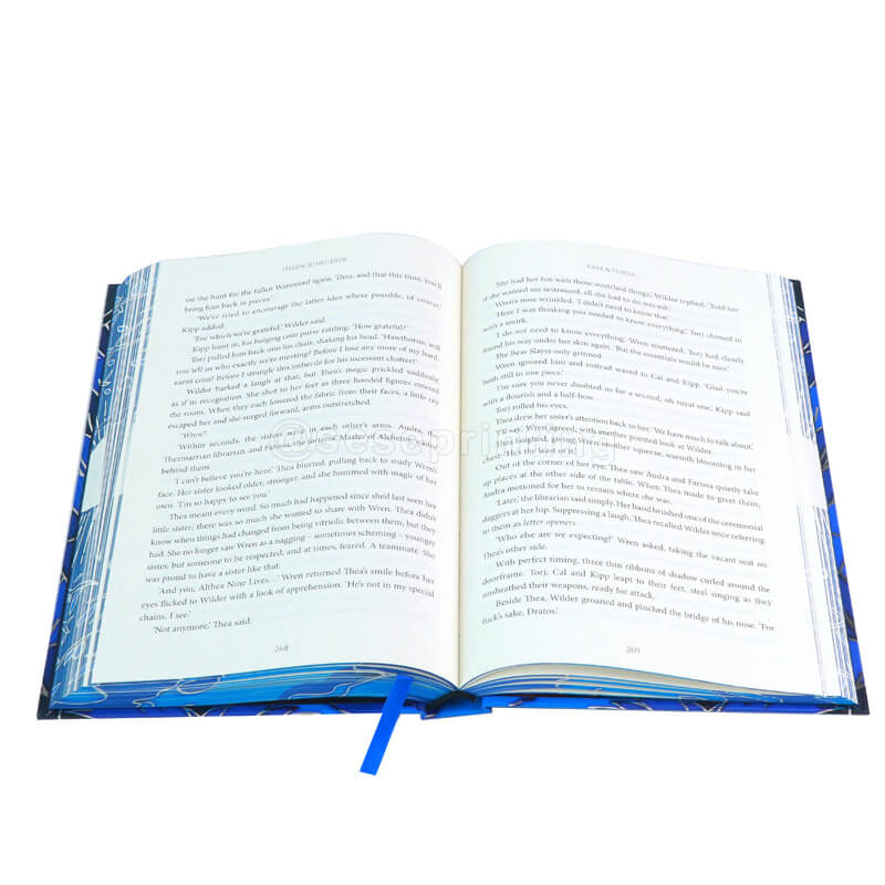 Special Edition Books Printed Hardcover with Silver Embossing, Bookmark Ribbon, Stenciled Edges