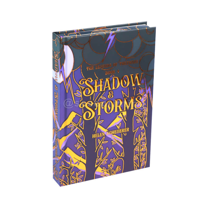 High-Quality Printing Special Edition Hardcover Book with Sprayed Edges, Foil Embossing, Ribbon Bookmark