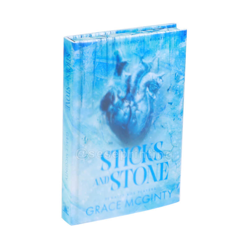 Hardcover Fantasy Fiction with Stenciled Edges, Color Printed Endpapers, Transparent Dust Jackets