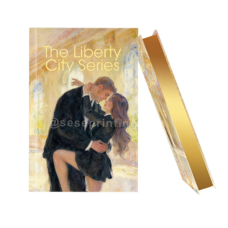 Bespoke Hardback Book Printing with Personalized Cover Art & Decorative Gold Edges