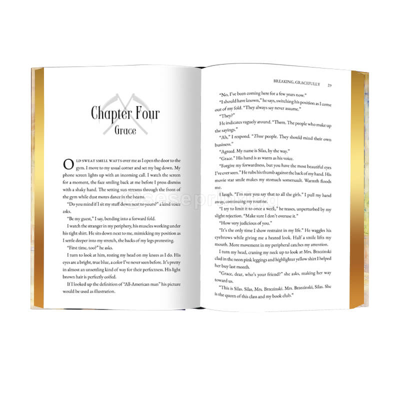 Bespoke Hardback Book Printing with Personalized Cover Art & Decorative Gold Edges