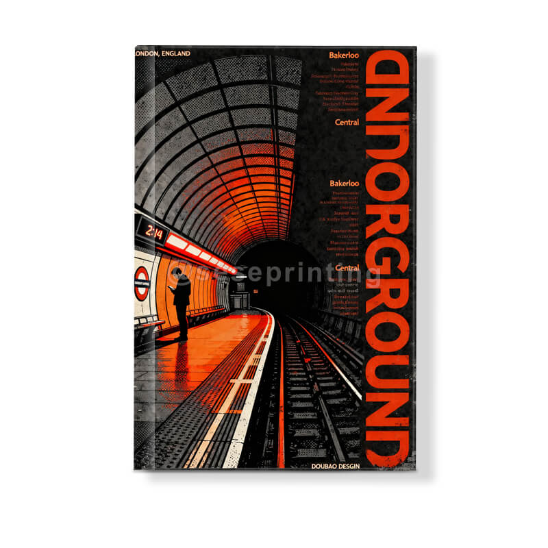 Premium Custom Black and White Hardcover Book Printing with Matte Laminate