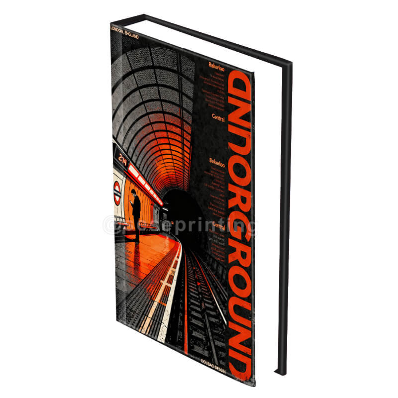 Premium Custom Black and White Hardcover Book Printing with Matte Laminate