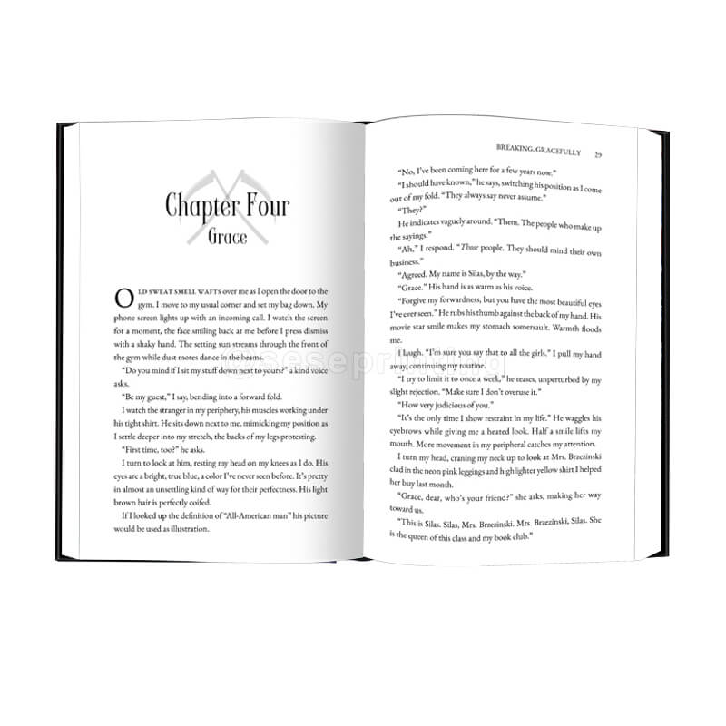 Premium Custom Black and White Hardcover Book Printing with Matte Laminate