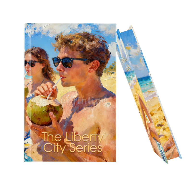 Printing Hardcovers with Special Details like Foiling on the Cover and Sprayed Edges