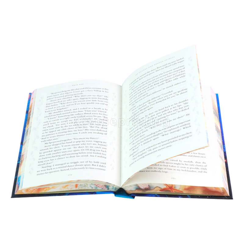 Book for Printing Hardcover Square Spine with Foil Stamping and Patterned Edges