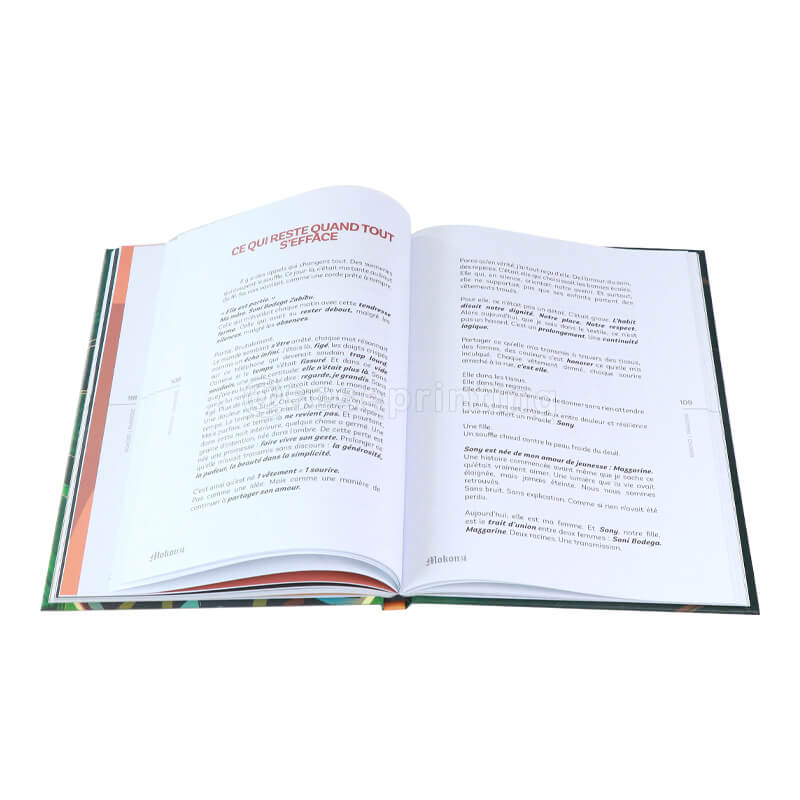 Publishing Black and White Printing Hardcover Books with Matte Lamination