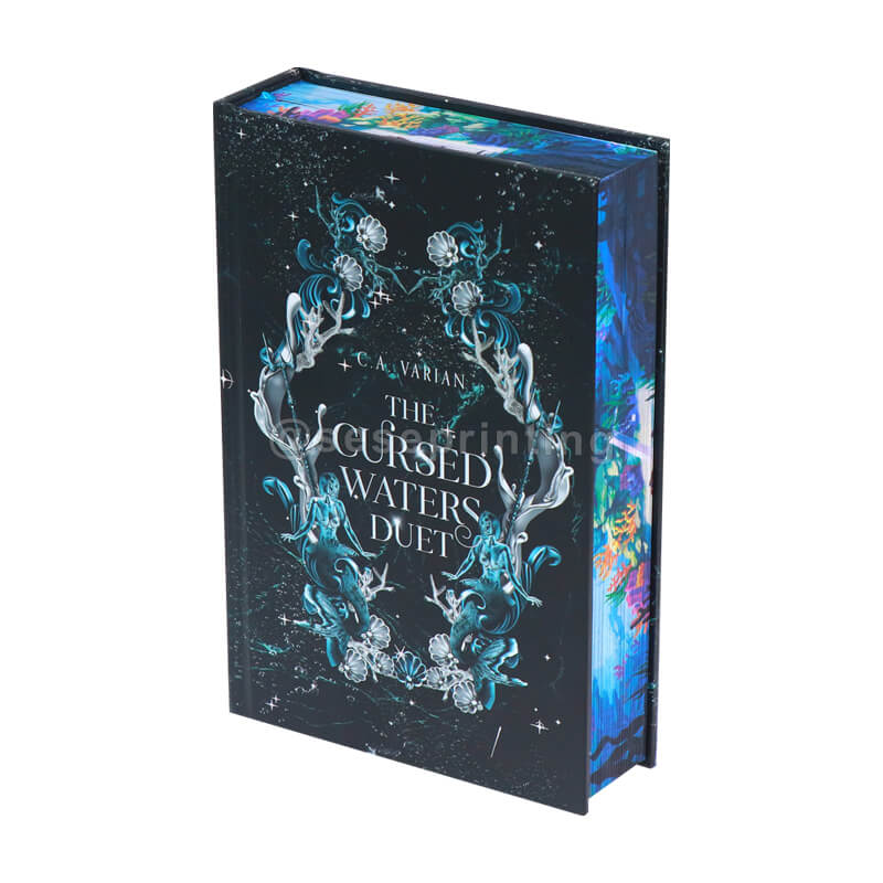 Special Edition Hardcover with Foiled Covers, Custom Endpapers, Sprayed Edges, and Ribbon Bookmark