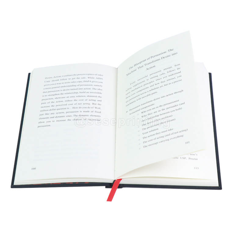 Cloth Bound Hardcover Fantasy Book Printed with Foil Stamping and Ribbon Bookmark