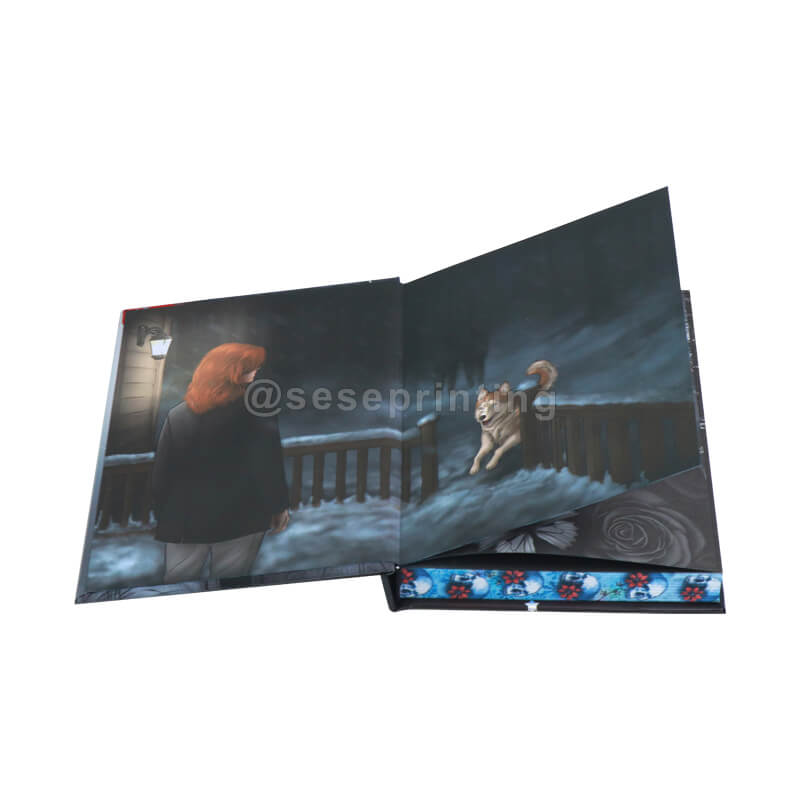 Special Edition Hardcover Book with Custom Endpapers, Foil Stamping Cover, and Stenciled Edges