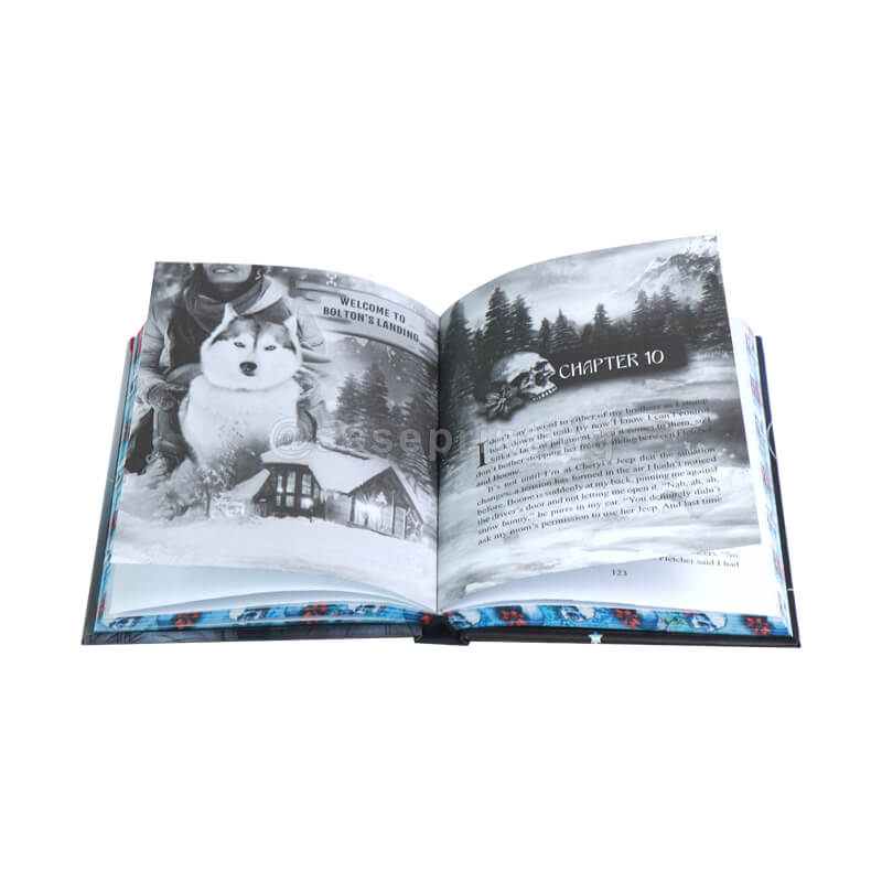 Special Edition Hardcover Book with Custom Endpapers, Foil Stamping Cover, and Stenciled Edges