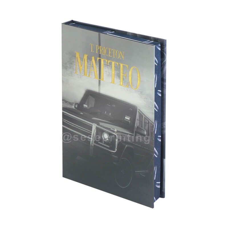 Hardcover with a Dust Jacket, Gold Foil Stamping Covers and a Custom Sprayed-On Edge for 6*9 Book