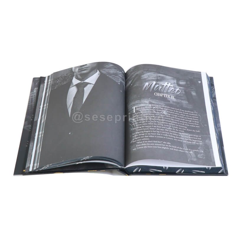 Hardcover with a Dust Jacket, Gold Foil Stamping Covers and a Custom Sprayed-On Edge for 6*9 Book