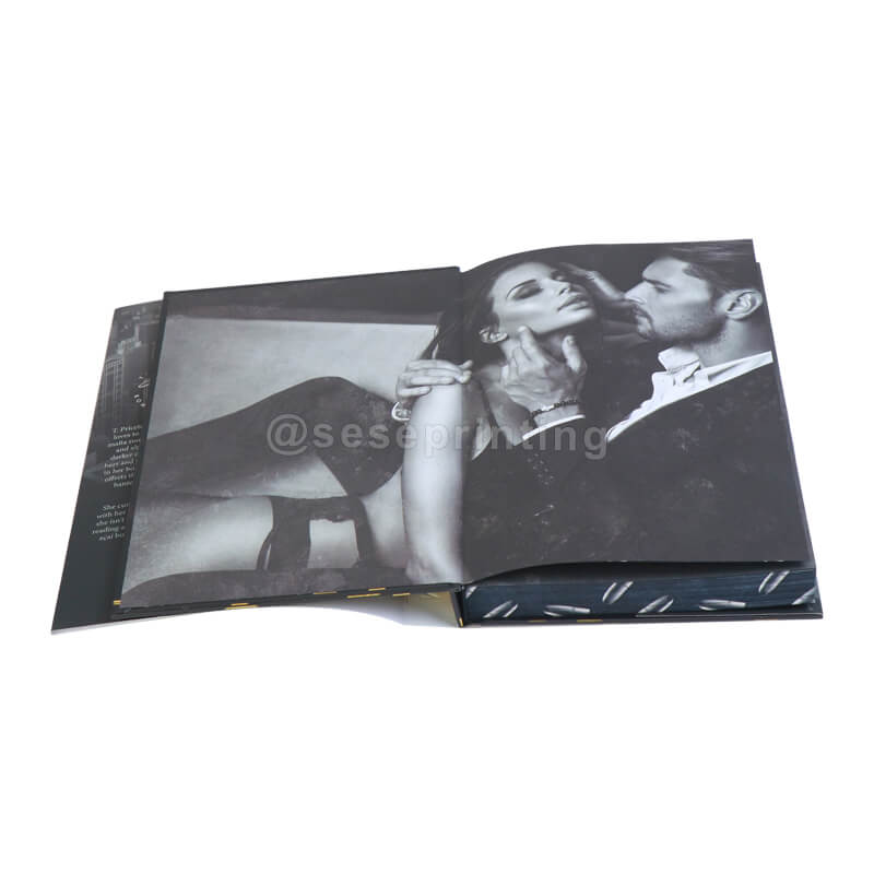 Hardcover with a Dust Jacket, Gold Foil Stamping Covers and a Custom Sprayed-On Edge for 6*9 Book