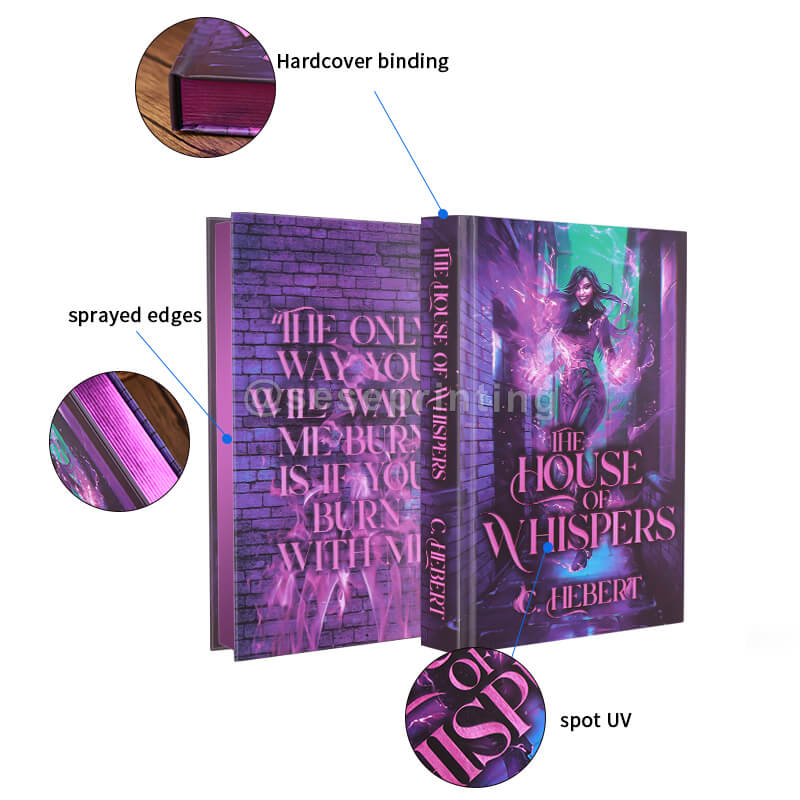 Print Special Edition Hardbacks of Romance Novels with Digital UV Spot Varnishing, Sprayed Edges, End Papers
