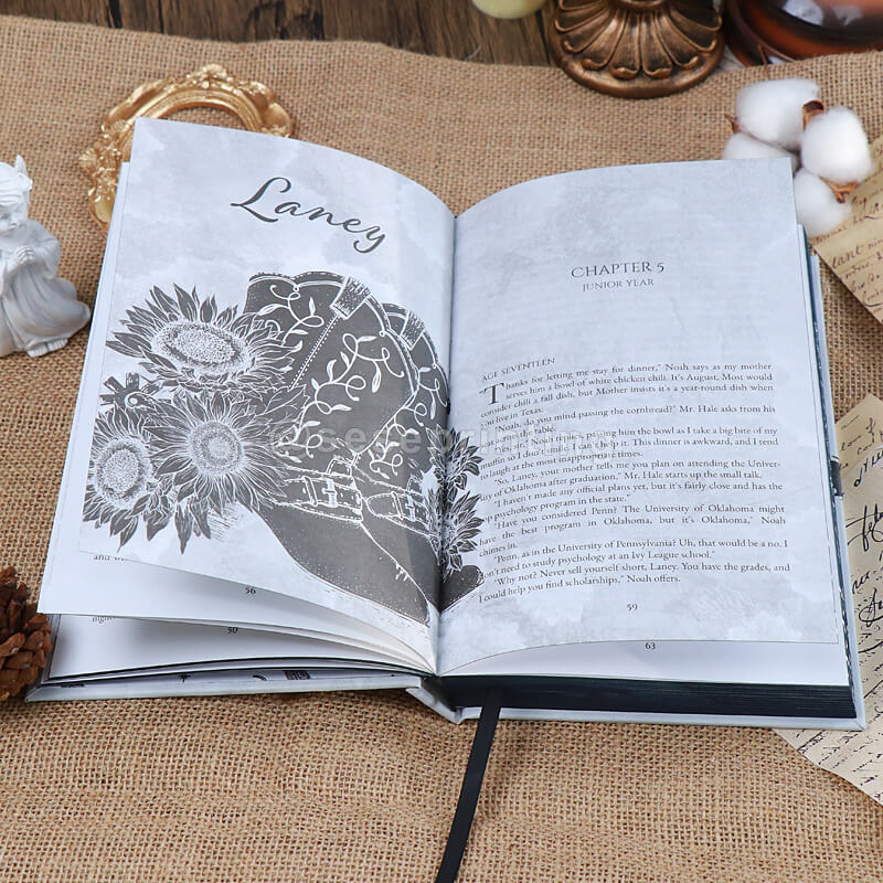 Special Editions of Hardback with Black Sprayed Edges, Spot UV and Ribbon Bookmark