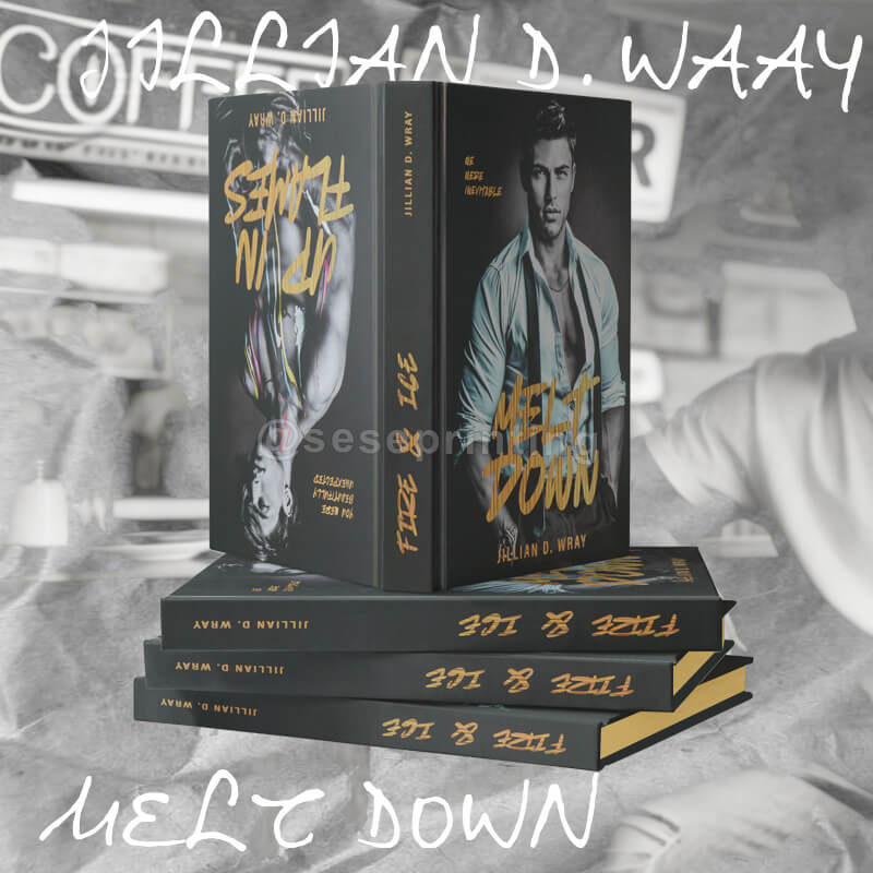 Hardback Books with Foiling on the Cover Printed and Gold Sprayed Edges