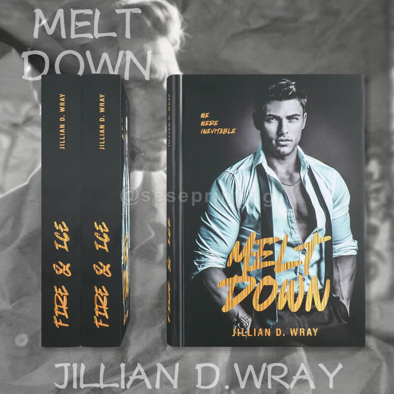 Hardcover Special Edition Books Printed Case Cover with Foiling, Custom Sprayed Edges