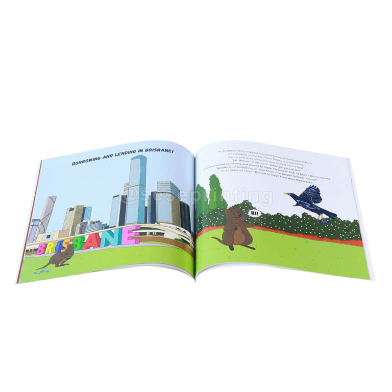 Full Color (4/4 Colors) Double-Sided Printed Paperback Childrens Book with 157gsm Coated Paper