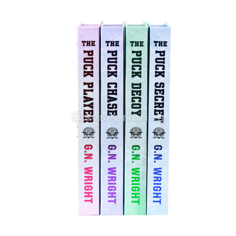 Four Book Series Print Special Edition Hardcovers with Foiling, Metallic Sprayed Edges