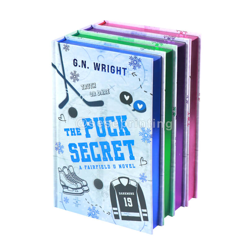 Four Book Series Print Special Edition Hardcovers with Foiling, Metallic Sprayed Edges