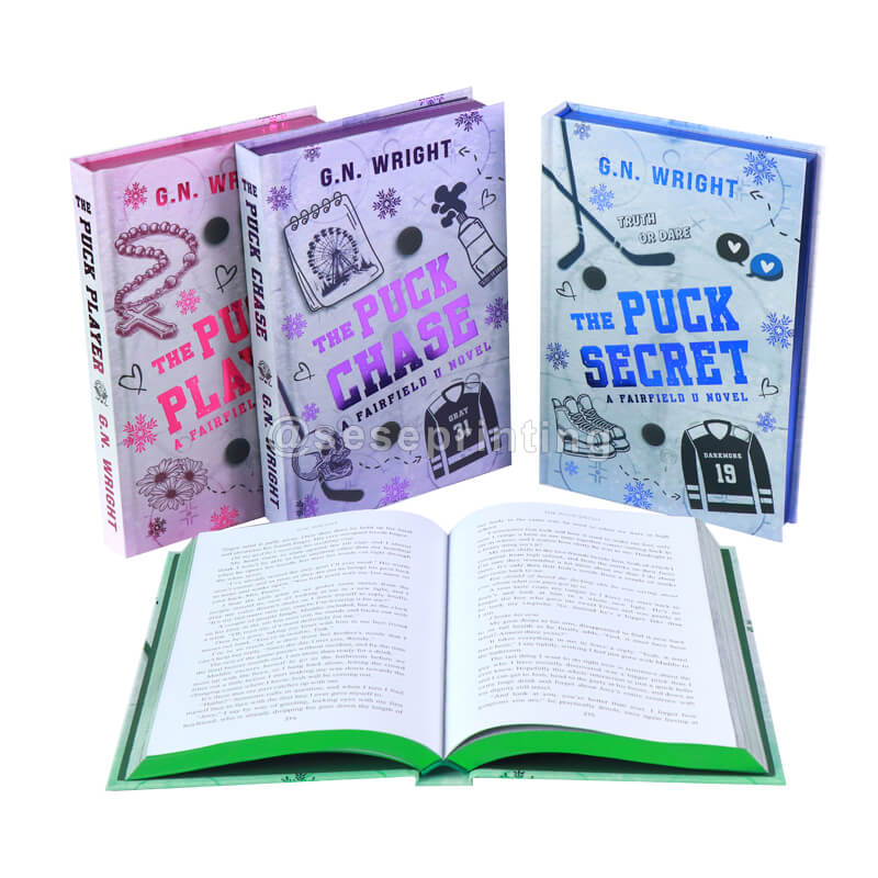 Four Book Series Print Special Edition Hardcovers with Foiling, Metallic Sprayed Edges