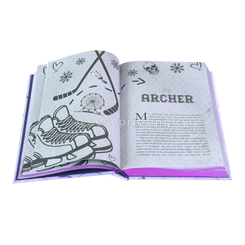 Special Edition Books with Sprayed Edges, Foil on the Hardback, Custom End Pages