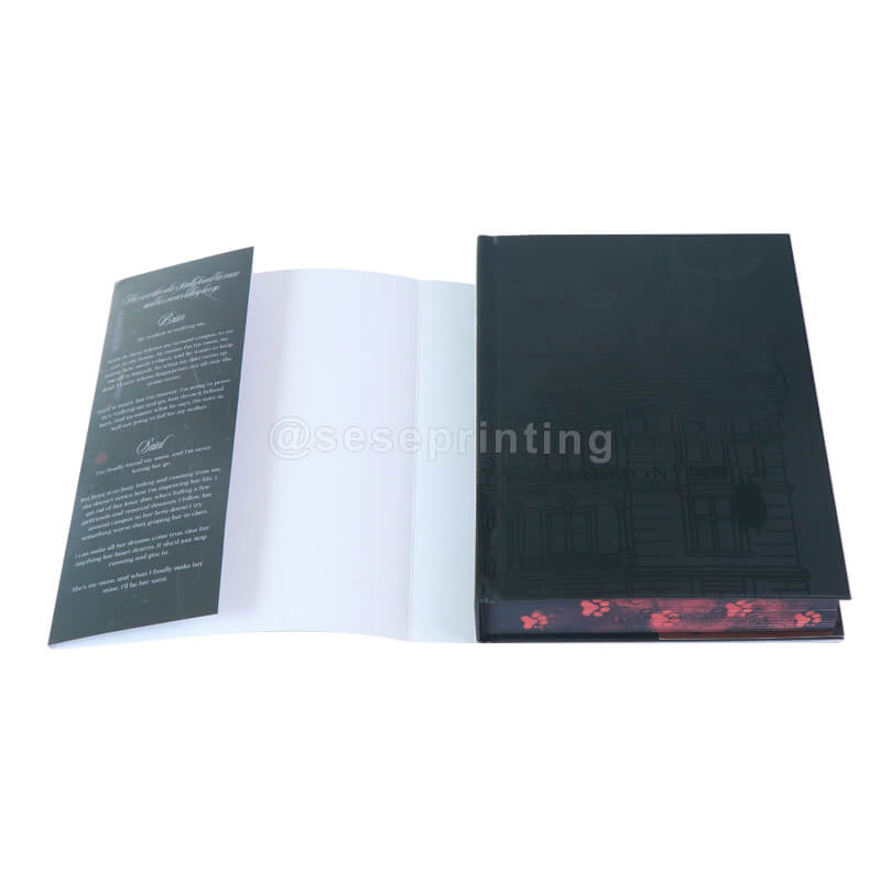 Spot UV Hardcover Books with Dust Jackets, Foiled Endpapers, and Stenciled Edges